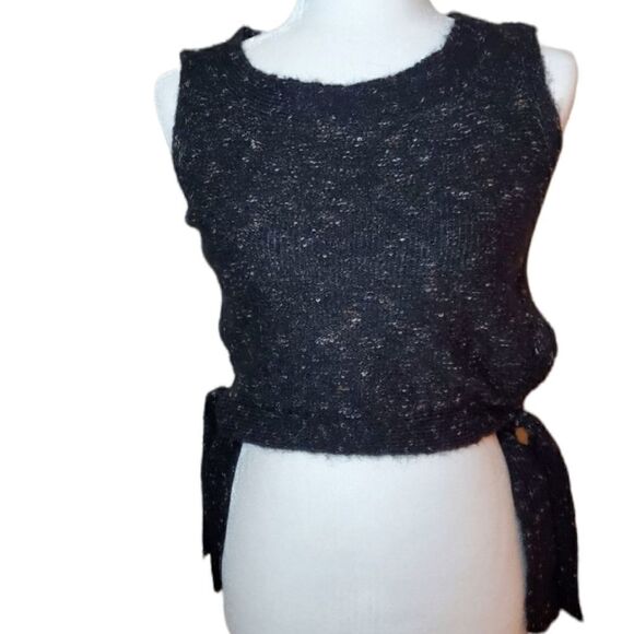 Max Studio black side tie crop sweater xs - Picture 12 of 12